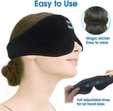 NNEDSZ Dark Blue 3D Contoured Bluetooth Sleep Eye Mask - Ultra Soft Wireless Music Mask for Travel, Meditation, and Sleep