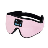 NNEDSZ Pink 3D Contoured Bluetooth Sleep Eye Mask - Ultra Soft Wireless Music Mask for Travel, Meditation, and Sleep