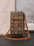 NNEDSZ A Elegance Vintage Bohemian Style Wallet with Multi-Compartment Design - Large Capacity Zipper Clutch for Women