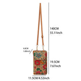 NNEDSZ C Elegance Vintage Bohemian Style Wallet with Multi-Compartment Design - Large Capacity Zipper Clutch for Women