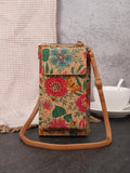 NNEDSZ D Elegance Vintage Bohemian Style Wallet with Multi-Compartment Design - Large Capacity Zipper Clutch for Women