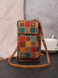 NNEDSZ E Elegance Vintage Bohemian Style Wallet with Multi-Compartment Design - Large Capacity Zipper Clutch for Women