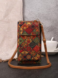 NNEDSZ F Elegance Vintage Bohemian Style Wallet with Multi-Compartment Design - Large Capacity Zipper Clutch for Women