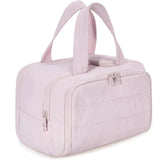 NNEDSZ Pink Waterproof Travel Duffle Bag - Lightweight Multi-Pocket Overnight Bag for Women