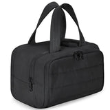 NNEDSZ Black Waterproof Travel Duffle Bag - Lightweight Multi-Pocket Overnight Bag for Women