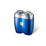 NNEDSZ Blue Portable Twin-Head Electric Shaver - Compact Rechargeable Razor for Men
