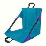 NNEDSZ Blue Portable Outdoor Folding Camping Chair with Adjustable Straps