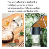 NNEDSZ Grey With a Filter Portable Retro-Style Desktop Air Purifier with Tripod Stand