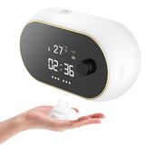NNEDSZ White Wall-Mounted Automatic Foam Soap Dispenser with LED Display