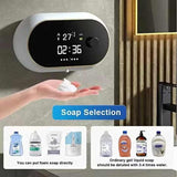 NNEDSZ Black Gel Model Wall-Mounted Automatic Liquid Soap Dispenser with LED Display
