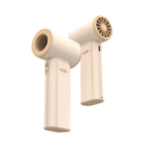 NNEDSZ Beige Portable 2-in-1 Mini Handheld Fan and Hair Dryer