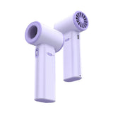 NNEDSZ Purple Portable 2-in-1 Mini Handheld Fan and Hair Dryer