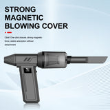 NNEDSZ Grey 100,000 Turn Compact Handheld Air Blower and Vacuum Cleaner with Dual Functionality