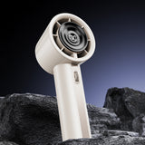 NNEDSZ White High-Power Portable Handheld Fan with Digital Display