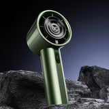NNEDSZ Green High-Power Portable Handheld Fan with Digital Display