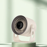 NNEDSZ Beige Modern Desktop Fan with Adjustable Angle and Digital Display