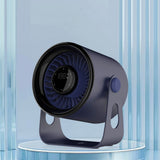 NNEDSZ Black Modern Desktop Fan with Adjustable Angle and Digital Display