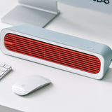 NNEDSZ Orange Slim Desktop Rectangular Fan with Modern Design