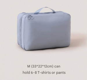 NNEDSZ Blue Multifunctional Compact Travel Organizer Bag Stores 6-8 Essentials for Easy Access