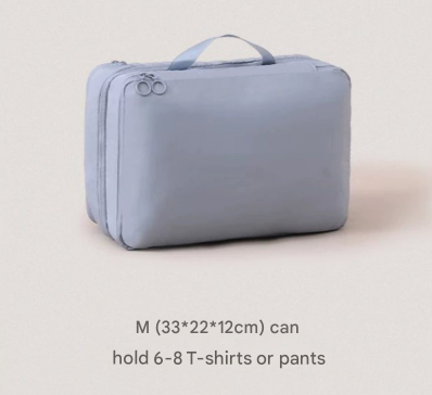 NNEDSZ Blue Multifunctional Compact Travel Organizer Bag Stores 6-8 Essentials for Easy Access