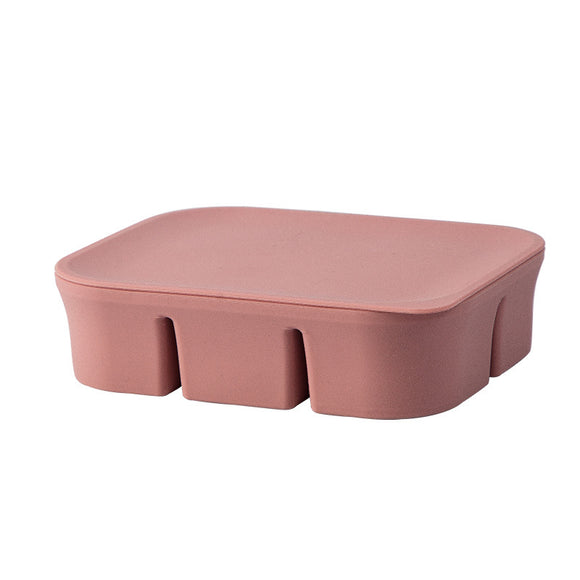 NNEDSZ Red Multifunctional Silicone Ice Cream Mold with 6 Cavities for Homemade Treats