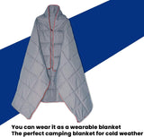 NNEDSZ Black Compact Lightweight Quilted Blanket - Soft, Warm, and Portable for Outdoor Adventures
