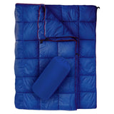 NNEDSZ Blue Compact Lightweight Quilted Blanket - Soft, Warm, and Portable for Outdoor Adventures