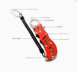 NNEDSZ 2 PCS Red Multi-Function Fishing Hook Remover Tool - Durable, Lightweight, and Compact