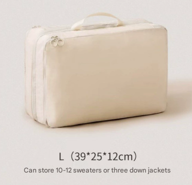 NNEDSZ Beige Big Size Multifunctional Compact Travel Organizer Bag Stores 6-8 Essentials for Easy Access