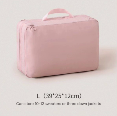 NNEDSZ Pink Big Size Multifunctional Compact Travel Organizer Bag Stores 6-8 Essentials for Easy Access