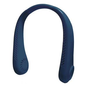 NNEDSZ 2 PCS Blue Portable Neck Fan - Hands-Free Personal Fan, Quiet and Adjustable, Ideal for Outdoor and Indoor Use