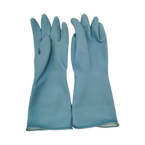 NNEDSZ Blue Set of 3 Pairs of Durable Rubber Gloves - Waterproof, Comfortable, Ideal for Household and Cleaning Tasks