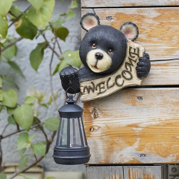 NNEDSZ Solar-Powered Gargoyle Statue with LED Lantern - Gothic Outdoor Halloween Garden Decor