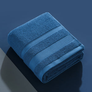 NNEDSZ Blue Luxury 100% Cotton Bath Towel - 70x140cm Soft & Absorbent 380g Towel