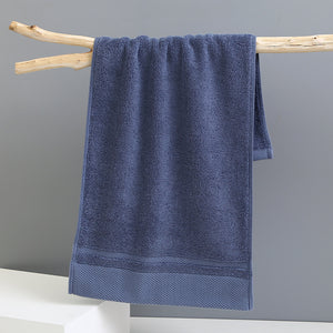 NNEDSZ Blue Luxury 100% Cotton Face Towel Set - 3-Piece Thick & Absorbent Towels