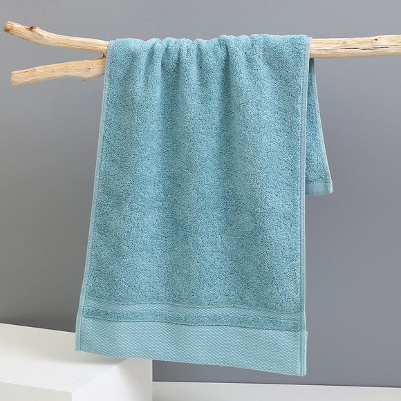 NNEDSZ Light Blue Luxury 100% Cotton Face Towel Set - 3-Piece Thick & Absorbent Towels
