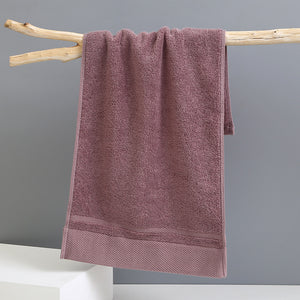 NNEDSZ Red Brown Luxury 100% Cotton Face Towel Set - 3-Piece Thick & Absorbent Towels