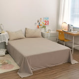 NNEDSZ Black 4-Piece Cotton Bedding Set - Fits 1.5m/1.8m Beds (Duvet Cover 200x230cm, Bed Sheet 230x250cm)