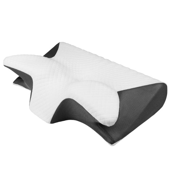 NNEDSZ Height-enhancing Model Ergonomic Memory Foam Pillow - Orthopedic Contour Pillow for Neck & Shoulder Support (61x43x16cm)