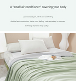 NNEDSZ Pink Breathable Cotton Summer Quilt - Lightweight Cooling Blanket for Air-Conditioned Rooms