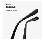 NNEDSZ Grey lenses with brown rim Trendy Curved Sunglasses – Cat Eye Design UV Protection Stylish Glare-Blocking Shades