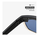 NNEDSZ Grey Lenses With Black Edges Trendy Curved Sunglasses - Cat Eye Design UV Protection Stylish Glare-Blocking Shades
