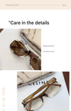 NNEDSZ Pink Lenses With Brown Edges Trendy Curved Sunglasses - Cat Eye Design UV Protection Stylish Glare-Blocking Shades