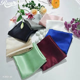 NNEDSZ Black Luxury Double-Sided Satin Silk Pillowcase - Summer Cooling Polyester Pillow Cover Set(Without Pillow Core)