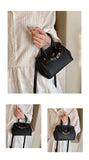 NNEDSZ Black Mini Black Litchi Texture  Bag - Handbag, Crossbody & Shoulder Bag