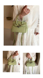 NNEDSZ Green Mini Black Litchi Texture  Bag - Handbag, Crossbody & Shoulder Bag