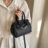 NNEDSZ Blue Mini Black Litchi Texture  Bag - Handbag, Crossbody & Shoulder Bag