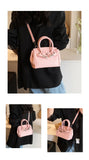 NNEDSZ Pink Mini Black Litchi Texture  Bag - Handbag, Crossbody & Shoulder Bag