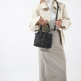 NNEDSZ Black Trendy Shirt-Inspired PU Shoulder Bag | Stylish Handbag with Unique Design