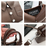 NNEDSZ Black Trendy Shirt-Inspired PU Shoulder Bag | Stylish Handbag with Unique Design